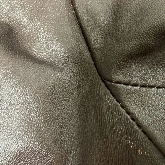 Arden B brown leather moto jacket coat medium - Picture 4 of 13